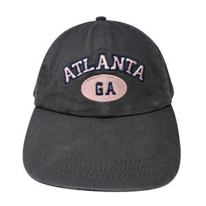 Atlanta GA Slideback Baseball Cap Gray One Size Adjustable Embroidered zkapz